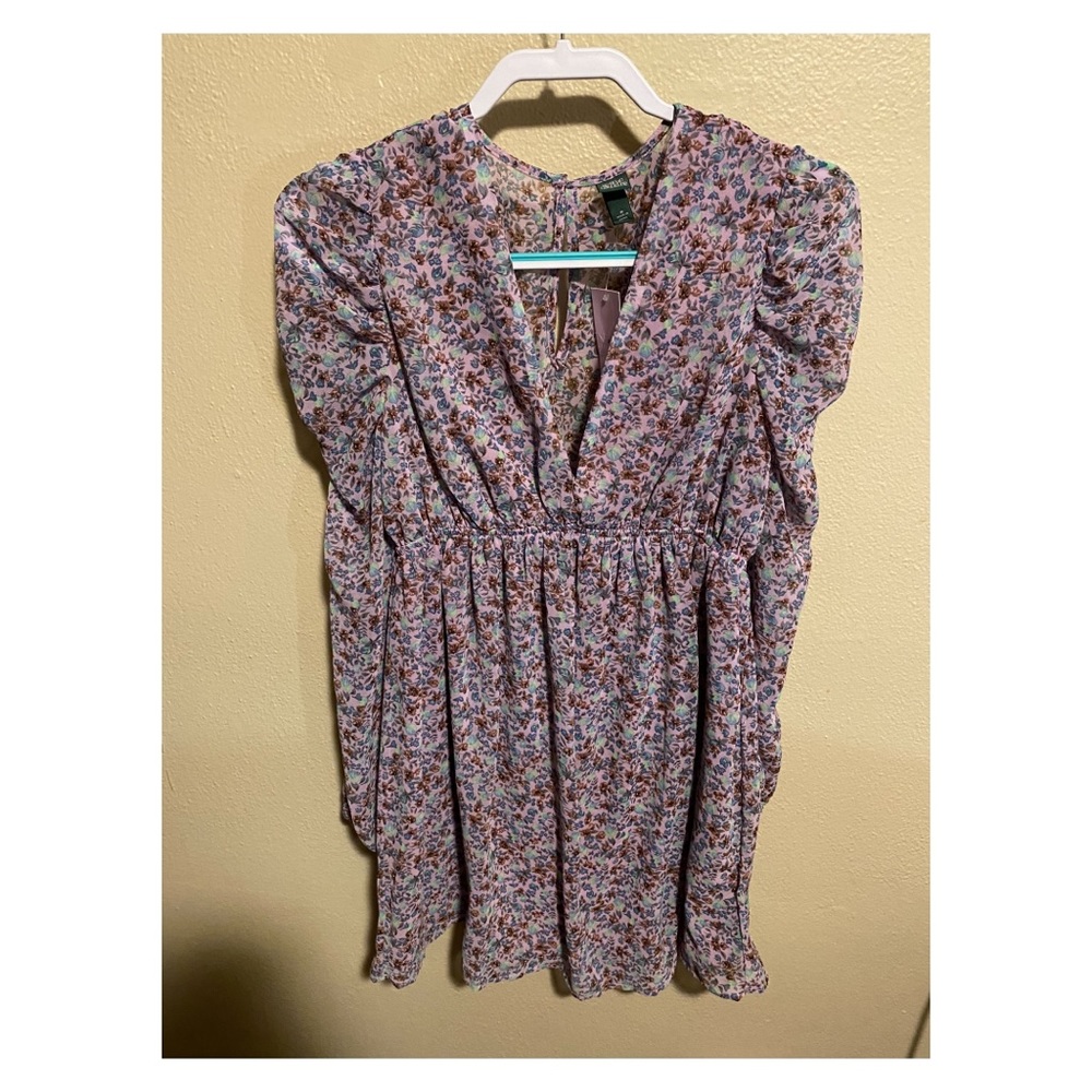 Target Purple floral boho dress